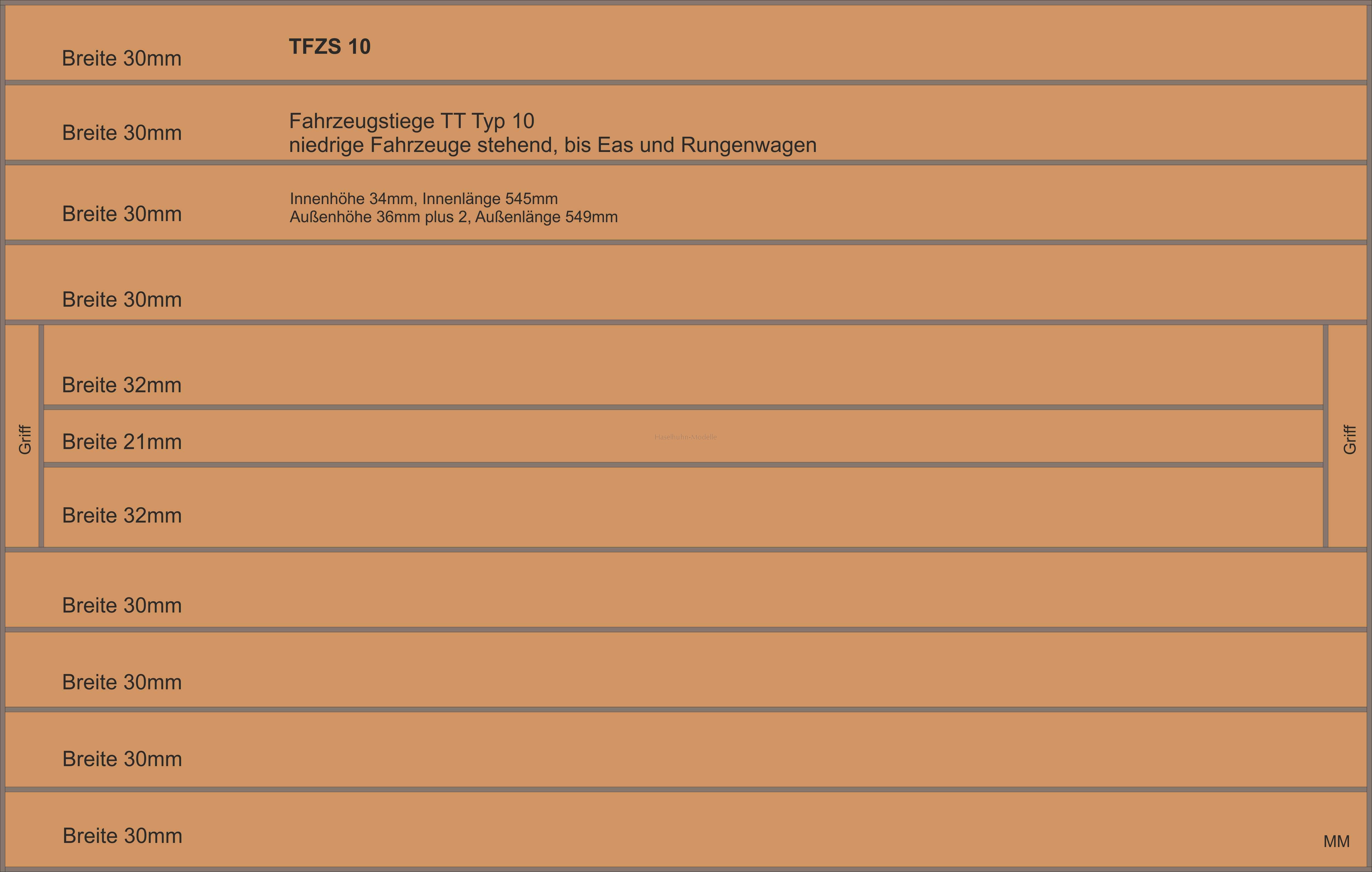 Fahrzeugstiege TT Typ 10 für Eurobox 600 x 400 mm 