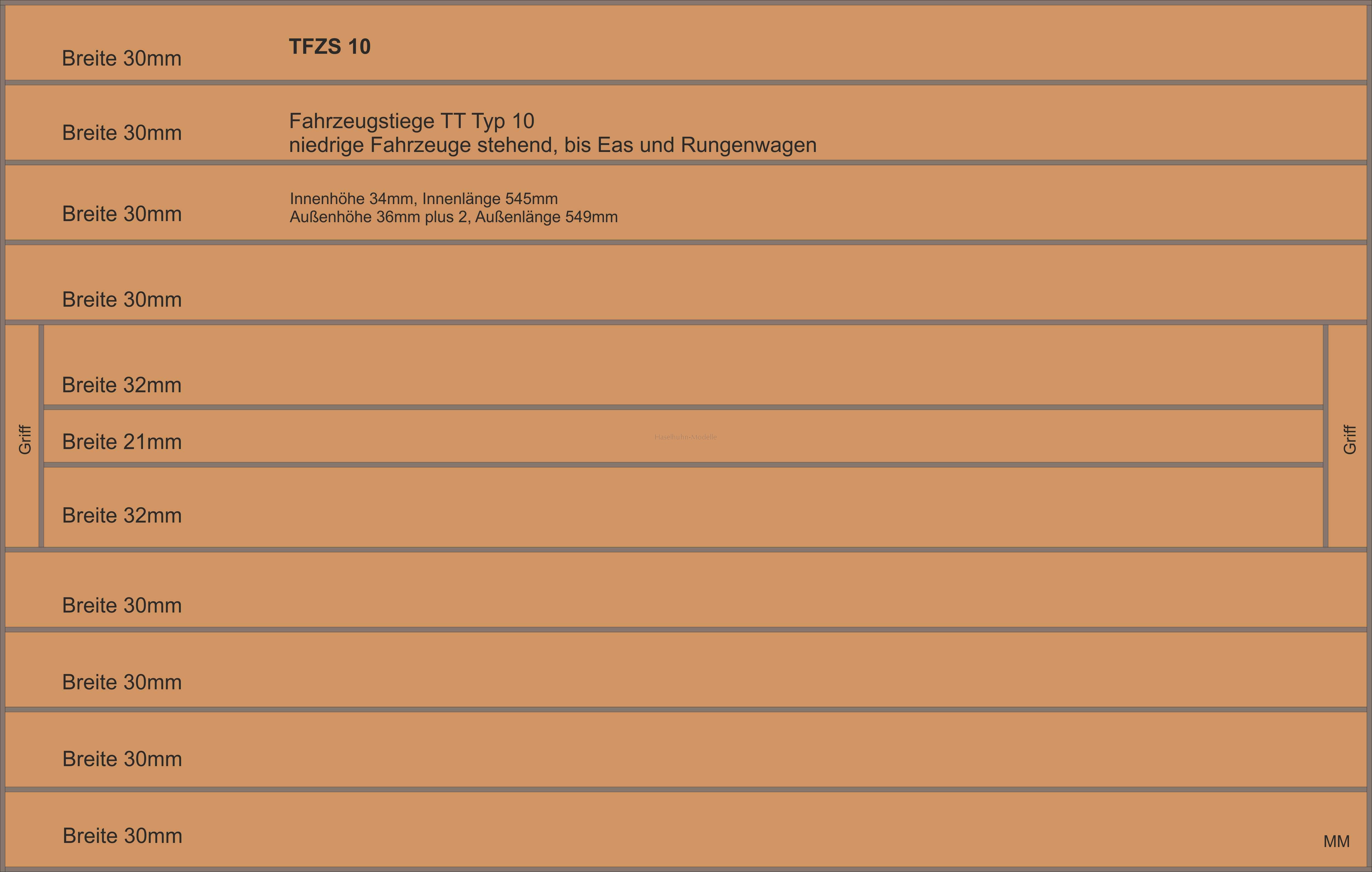 Fahrzeugstiege TT Typ 10 für Eurobox 600 x 400 mm 