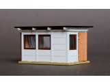 Bausatz für eine Rangierer-Bude bzw. Gartenlaube im Fertigteil-Stil 1:87 / H0