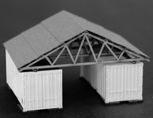 Bausatz für eine Container-Überdachung